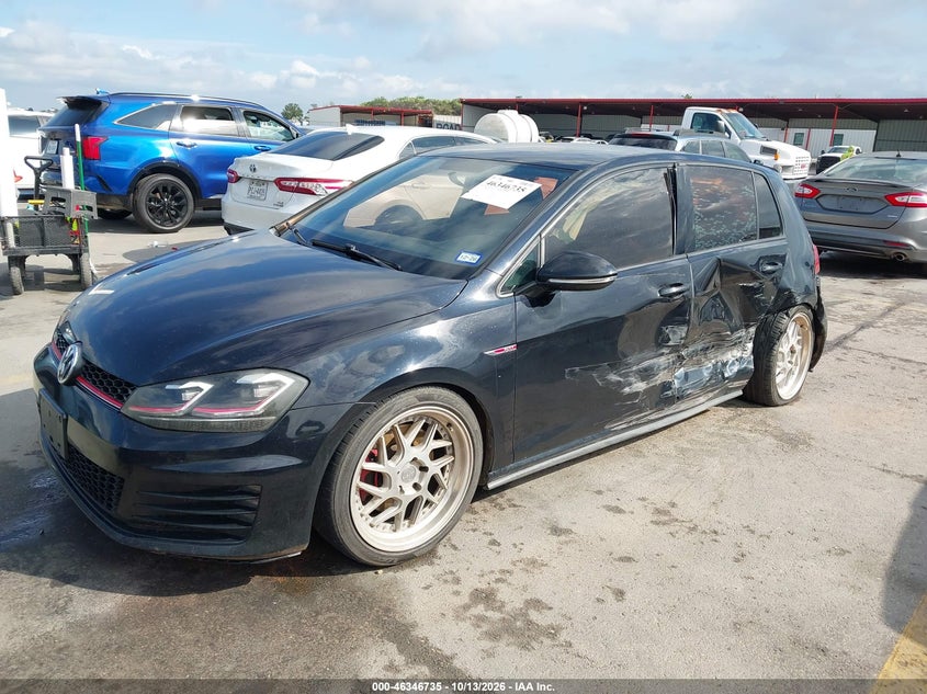 Vin: 3vw5t7au8hm015326, lot: 46847001, volkswagen golf gti autobahn 4-door/s 4-door/se 4-door/sport 4-door 20172