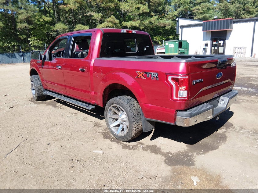 Vin: 1ftew1ef9gfc86591, lot: 46847007, ford f-150 xlt 20163