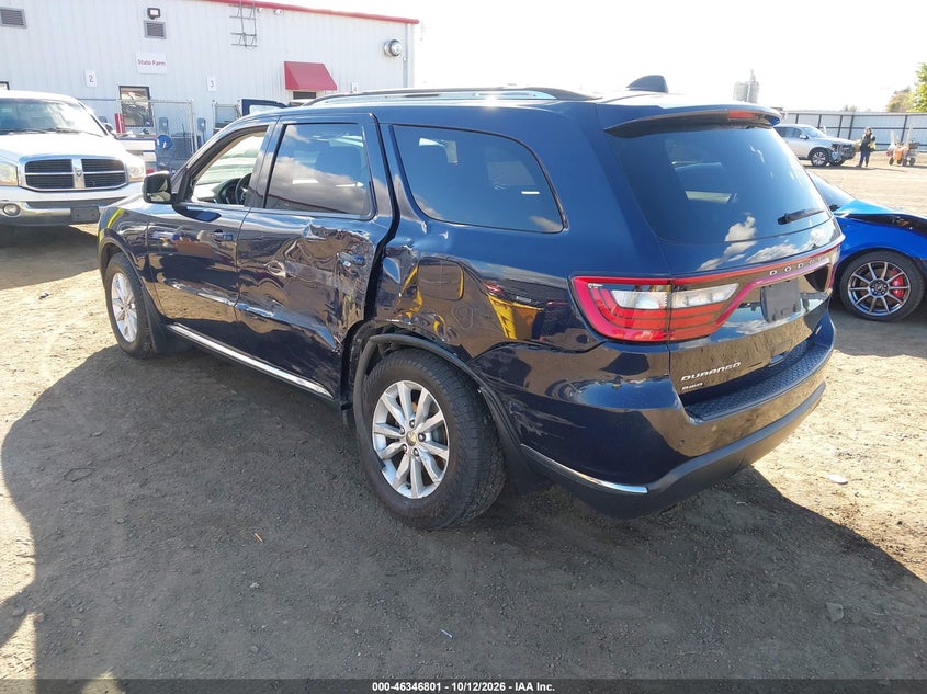 Vin: 1c4rdjag9ec502413, lot: 46847067, dodge durango sxt 20143