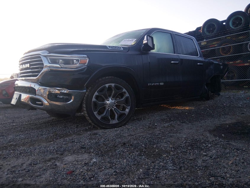 Vin: 1c6srfkt0kn669701, lot: 46847074, ram 1500 longhorn  4x4 5'7 box 20192