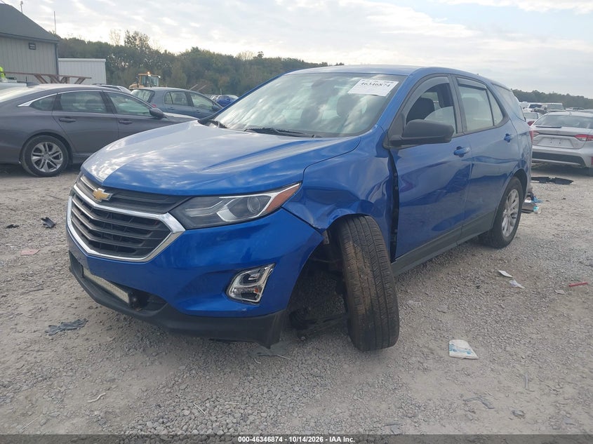 2019 Chevrolet Equinox Ls, Left Front, IAAI, VIN 3GNAXSEV5KS529429 — photo 2
