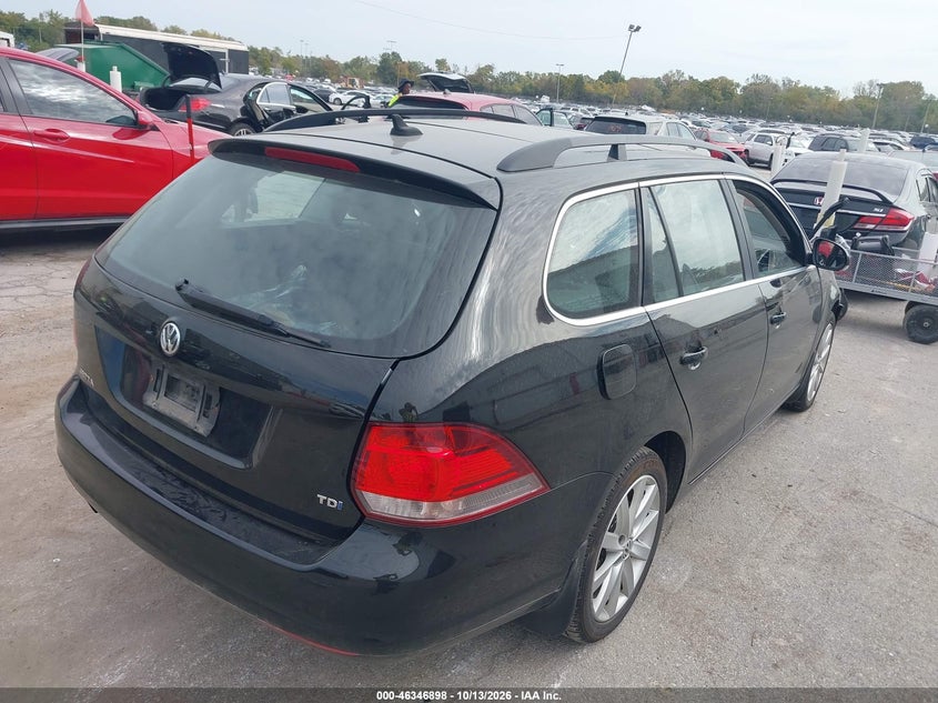 Vin: 3vwpl7aj9em619395, lot: 46847164, volkswagen jetta sportwagen 2.0l tdi 20144