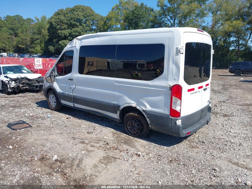 Vin: 1fdzk1cmxfka62732, lot: 46847210, ford transit-150 xlt 20153