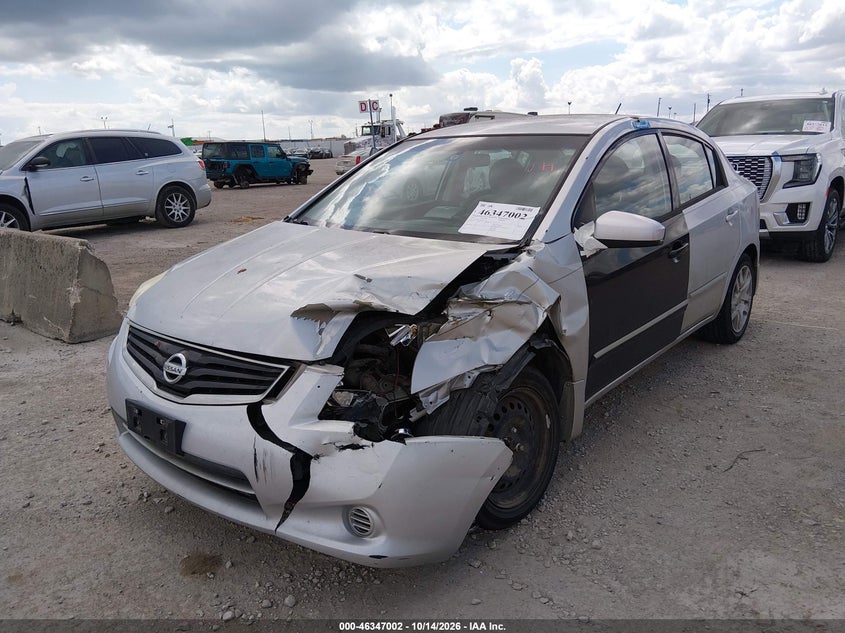 2012 Nissan Sentra 2.0 S, Лівий перед, IAAI, VIN 3N1AB6AP0CL613579 — фото 2
