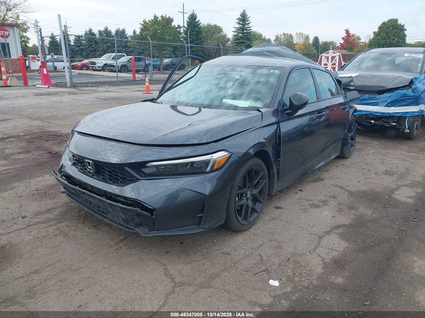 Vin: 2hgfe2f57sh552220, lot: 46847271, honda civic sport 20252