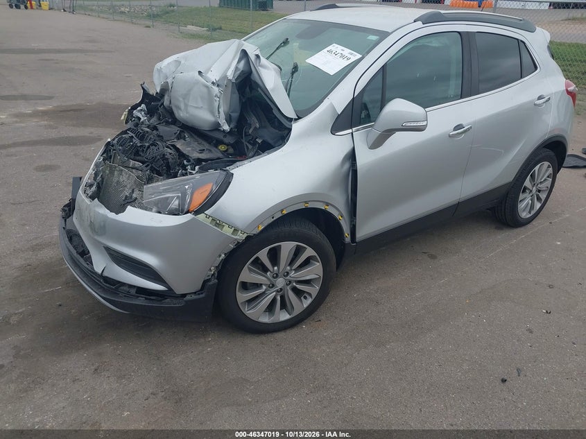 2017 Buick Encore Preferred, Front End, IAAI, VIN KL4CJASB1HB135948 — photo 2