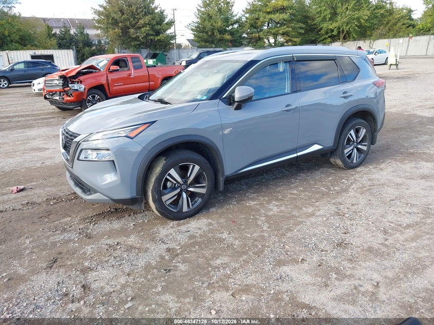 Vin: jn8at3cb5mw204987, lot: 46847390, nissan rogue sl intelligent awd 20212