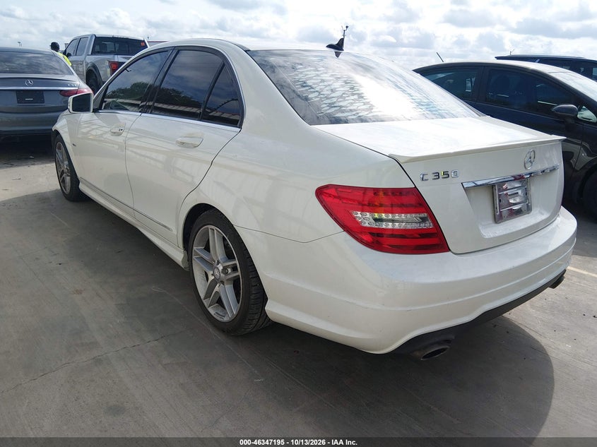 Vin: wddgf5hb0cr197709, lot: 46847460, mercedes-benz c 350 sport 20123