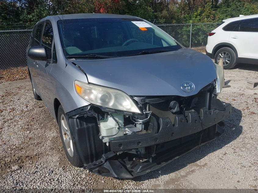 Vin: 5tdzk3dc8cs258856, lot: 46847528, toyota sienna base v6 7 passenger 2012 img_1