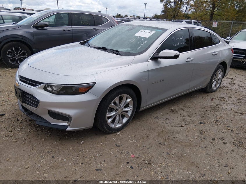 2018 Chevrolet Malibu Lt, Rear, IAAI, VIN 1G1ZD5ST0JF266089 — photo 2