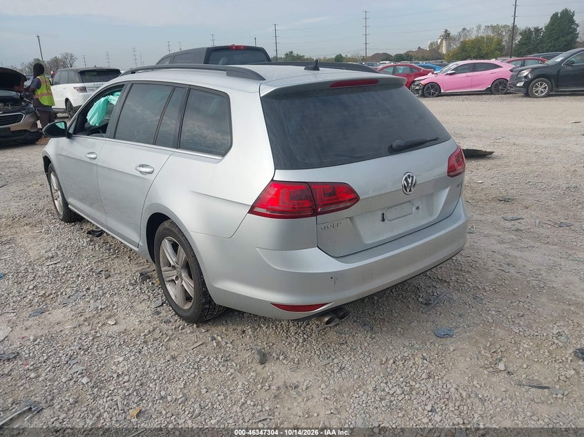Vin: 3vwca7au7fm514547, lot: 46847570, volkswagen golf sportwagen tdi s 4-door 20153