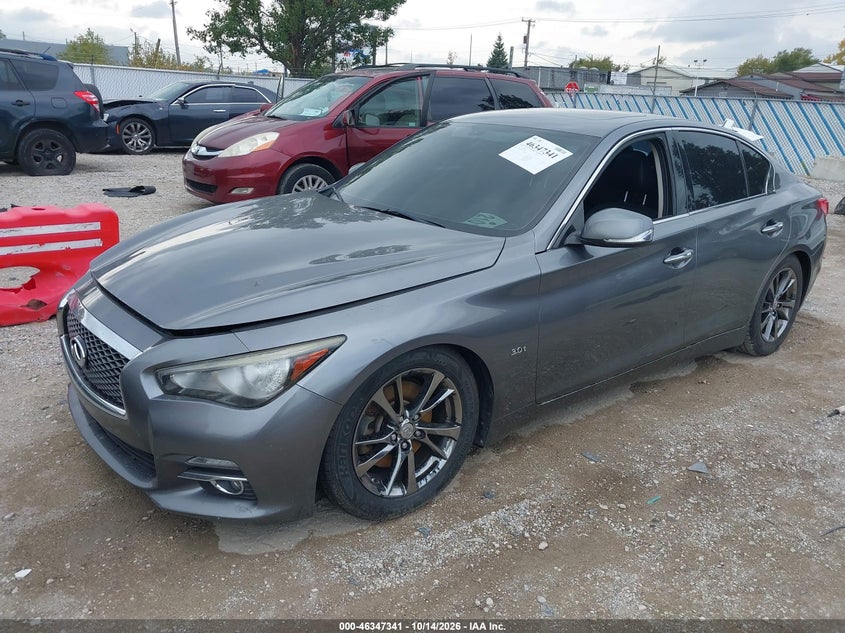 2017 Infiniti Q50 3.0T Signature Edition, Пресная вода, IAAI, VIN JN1EV7AR3HM838141 — фото 2