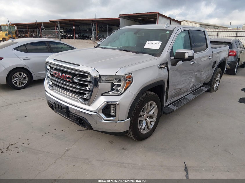 Vin: 3gtp8dedxlg213385, lot: 46847621, gmc sierra 1500 2wd  short box slt 20202