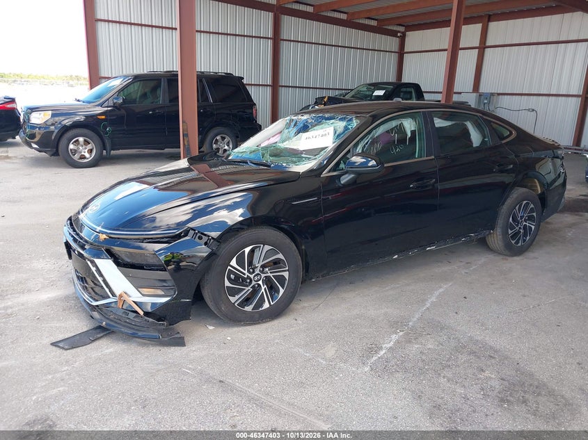 Vin: kmhl24jj1ta145841, lot: 46847669, hyundai sonata hybrid blue 20262