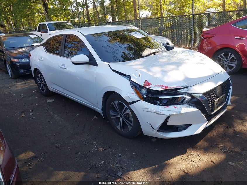 Vin: 3n1ab8cv7ny286093, lot: 46847783, nissan sentra sv xtronic cvt 2022 img_1