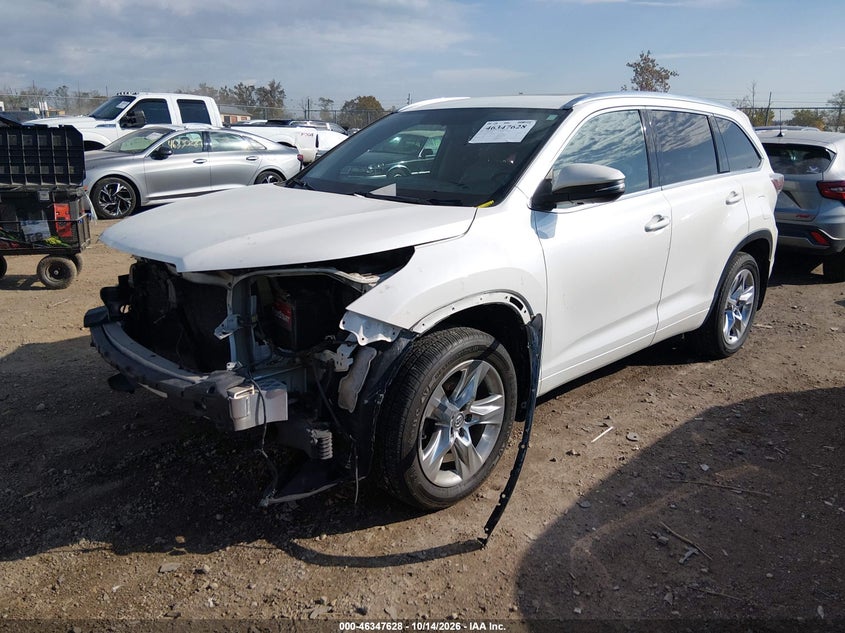 2015 Toyota Highlander Limited V6, Ходовая, IAAI, VIN 5TDDKRFH1FS185257 — фото 2