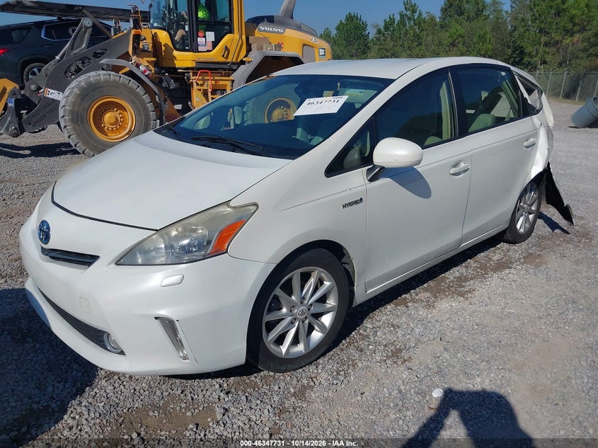 Vin: jtdzn3eu7c3088280, lot: 46847997, toyota prius v five 20122