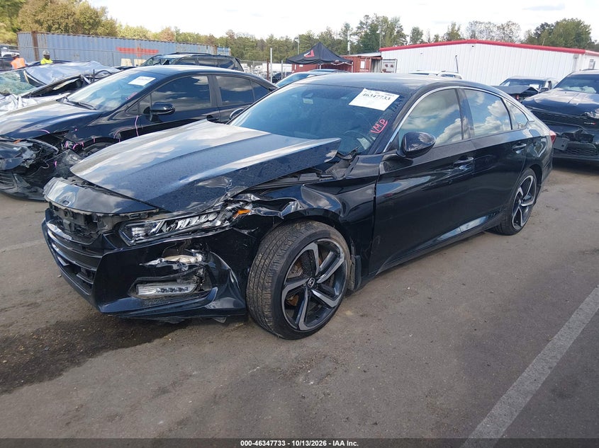 Vin: 1hgcv1f30ka045878, lot: 46847999, honda accord sport 20192