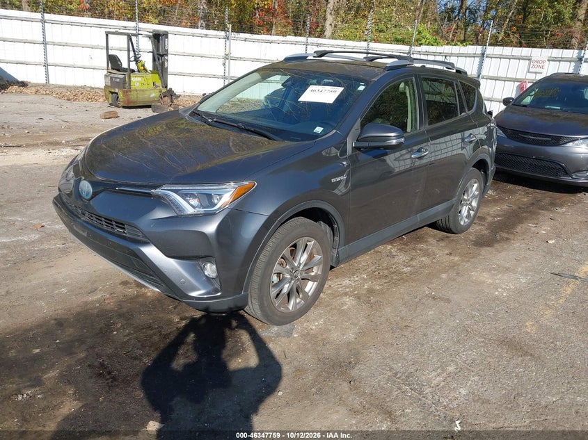 Vin: jtmdjrev4gd046523, lot: 46848025, toyota rav4 hybrid limited 20162