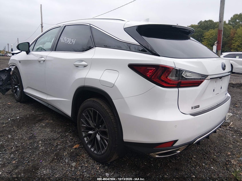 Vin: 2t2szmda8mc285224, lot: 46848070, lexus rx 350 f sport appearance 20213