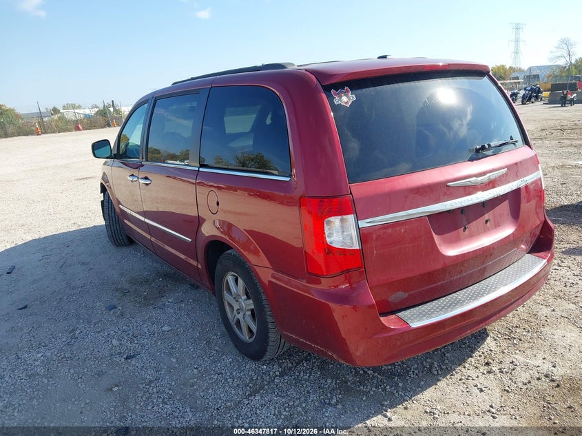 Vin: 2a4rr5dg1br714160, lot: 46848083, chrysler town & country touring 20113