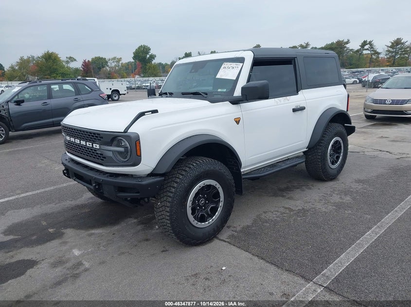 Vin: 1fmde5cp8plc14702, lot: 46848143, ford bronco badlands 20232