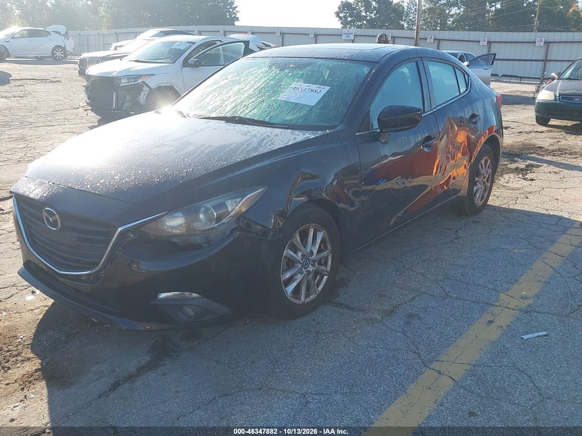 Vin: jm1bm1v79g1281471, lot: 46848148, mazda 3 touring 20162