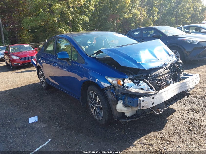Vin: 19xfb2f80de237596, lot: 46848156, honda civic ex 20131