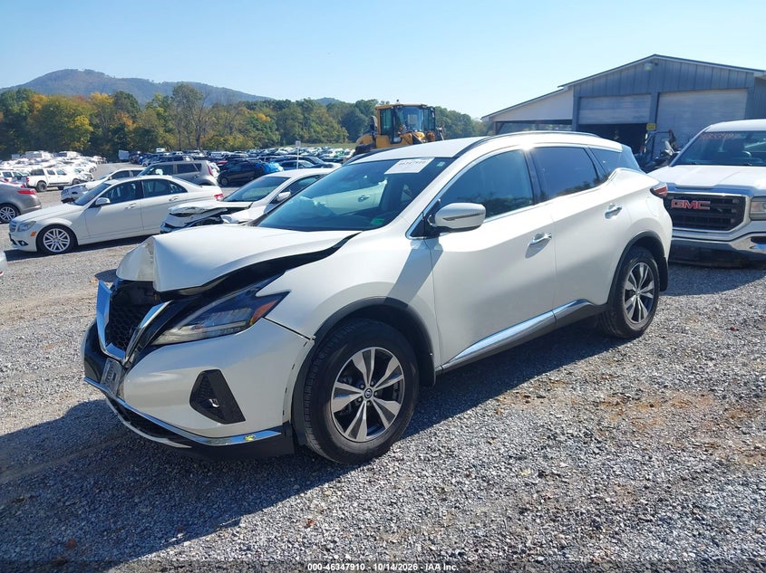 2022 Nissan Murano Sv Intelligent Awd, Front End, IAAI, VIN 5N1AZ2BS8NC126323 — photo 2