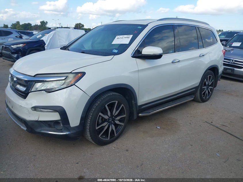 Vin: 5fnyf5h91kb032770, lot: 46848256, honda pilot touring 20192