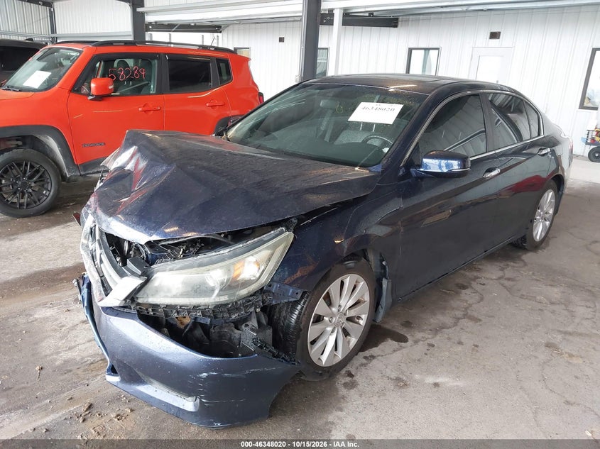 Vin: 1hgcr2f82ea055869, lot: 46848286, honda accord ex-l 20142