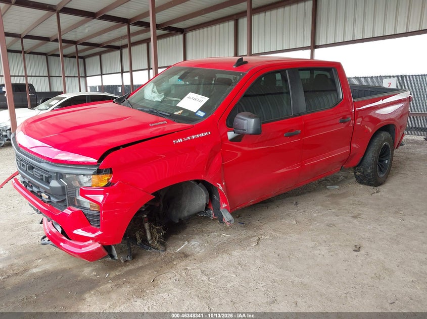 Vin: 1gcpkbek8sz334130, lot: 46848607, chevrolet silverado 1500 4wd  short bed custom 20252