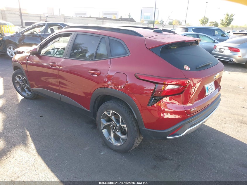 Vin: kl77lhep1sc020721, lot: 46848616, chevrolet trax fwd lt 20253
