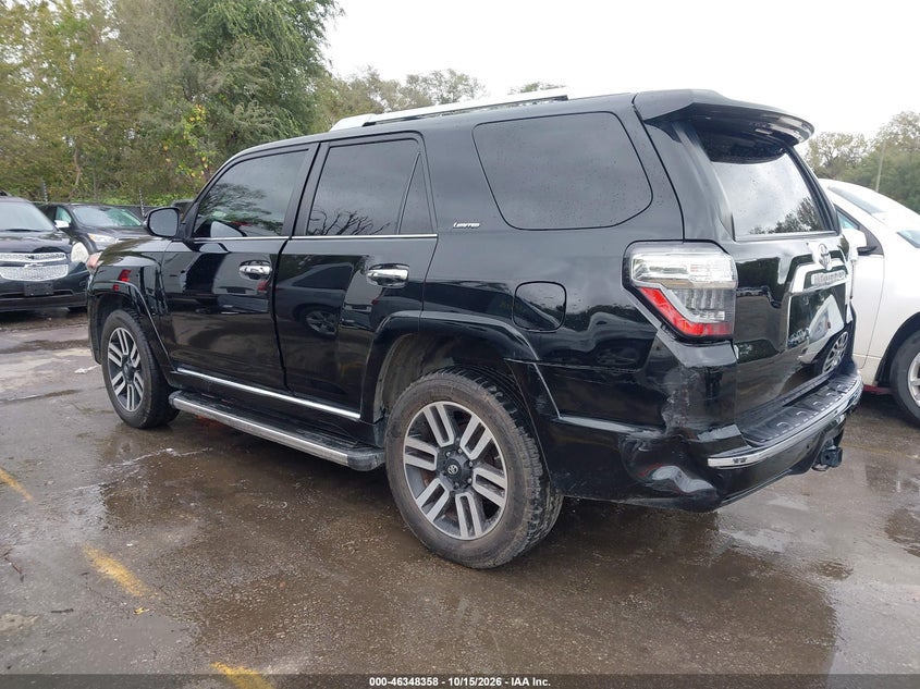 Vin: jtebu5jr4h5421902, lot: 46848624, toyota 4runner limited 20173
