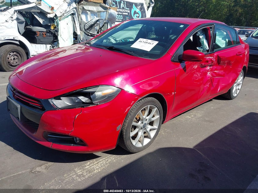2013 Dodge Dart Rallye, Left Side, IAAI, VIN 1C3CDFBH4DD699238 — photo 2