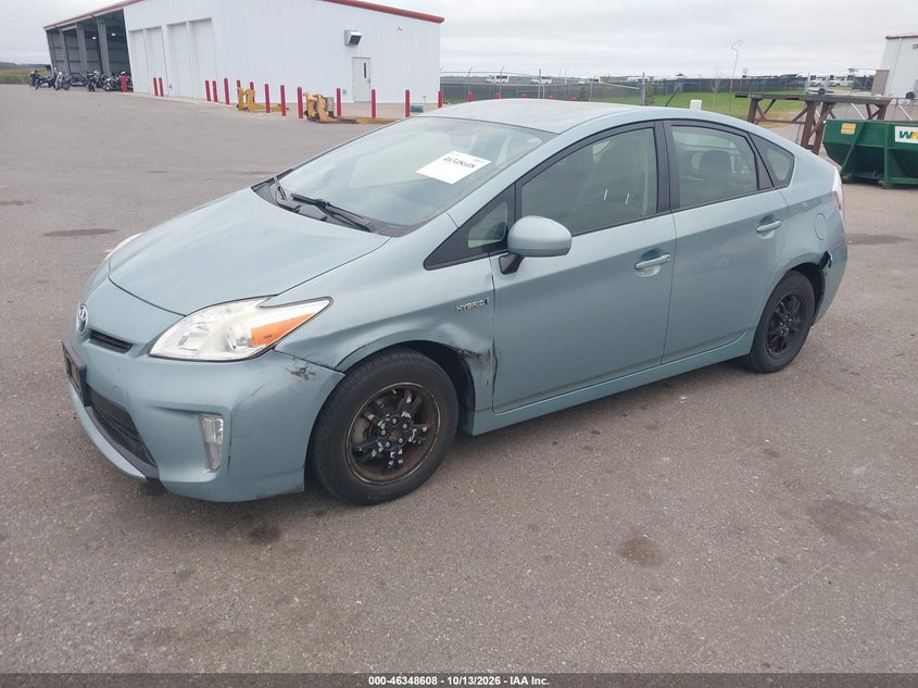 Vin: jtdkn3du8e1766102, lot: 46848874, toyota prius two 20142