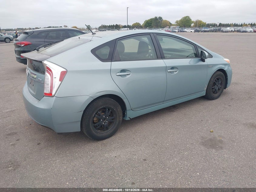 Vin: jtdkn3du8e1766102, lot: 46848874, toyota prius two 20144