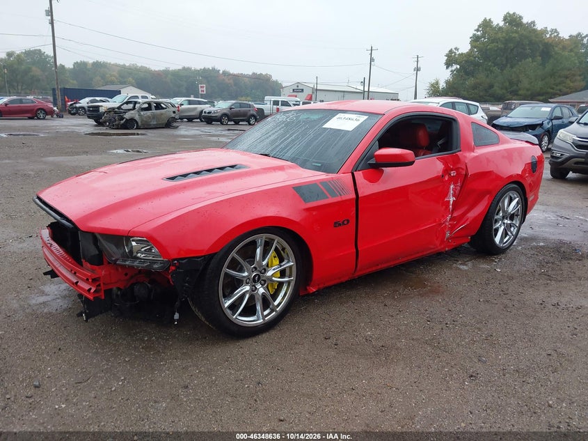 2014 Ford Mustang Gt Premium, Лівий бік, IAAI, VIN 1ZVBP8CF0E5231085 — фото 2