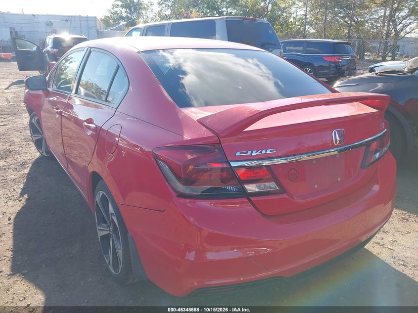 Vin: 2hgfb6e50fh705768, lot: 46848954, honda civic si 20153