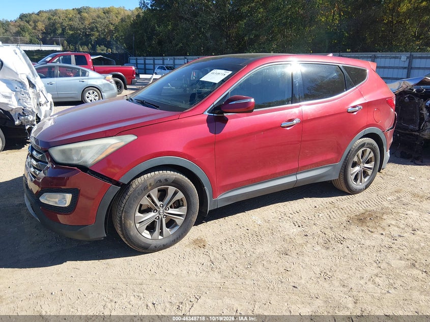 2013 Hyundai Santa Fe Sport, Front & Rear, IAAI, VIN 5XYZU3LB9DG096592 — photo 2
