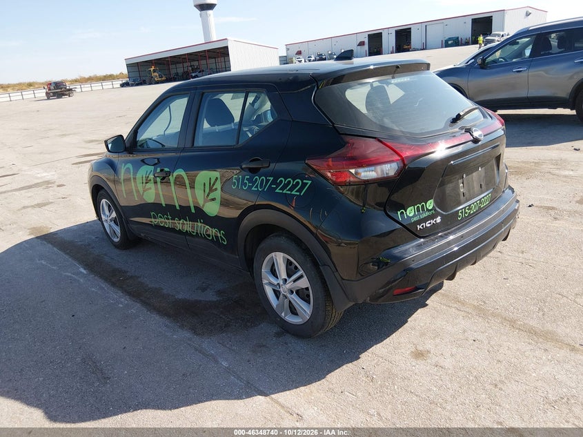 Vin: 3n1cp5bv7rl518284, lot: 46849006, nissan kicks s xtronic cvt 20243