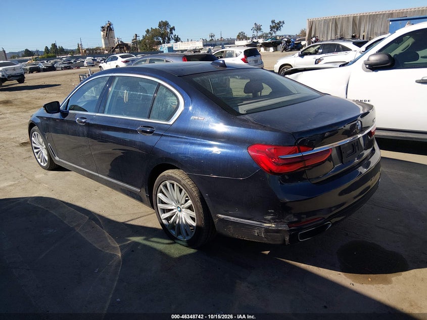 BMW 740E 2017 VIN WBA7J2C5XHG497606