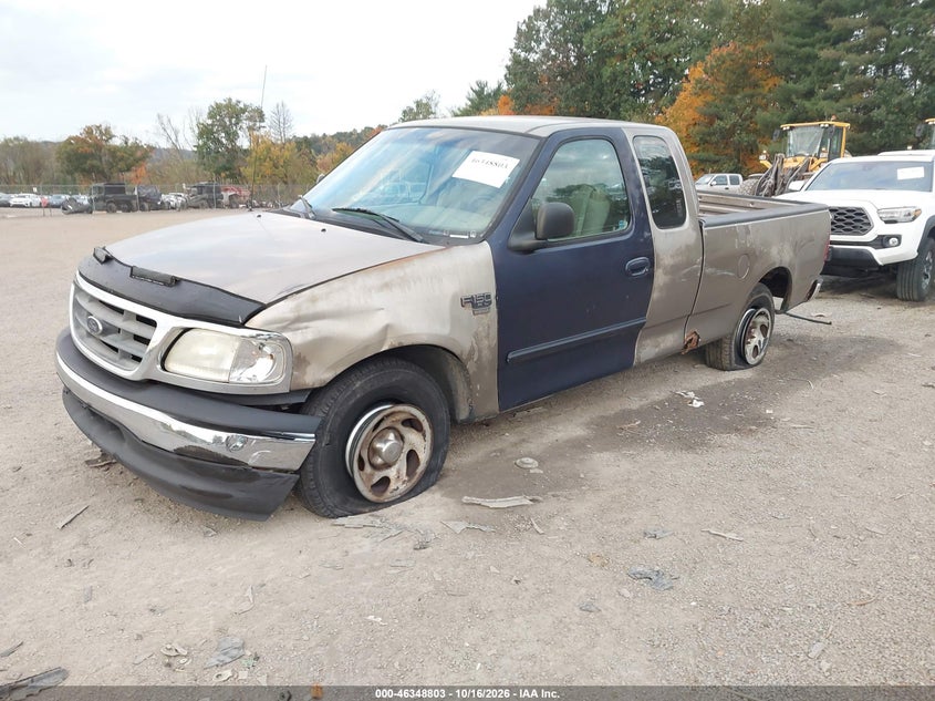 2002 Ford F-150 Lariat/Xl/Xlt, Левый бок, IAAI, VIN 1FTRX17W42NB55160 — фото 2
