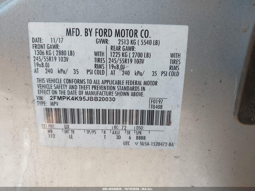 2018 FORD EDGE TITANIUM · Фото 9