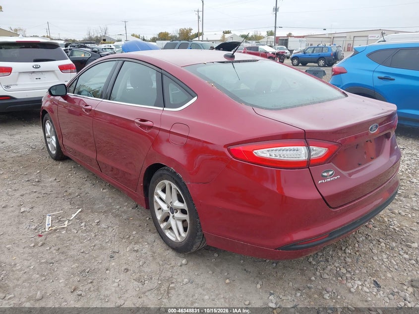 Vin: 3fa6p0h72gr347515, lot: 46849097, ford fusion se 20163