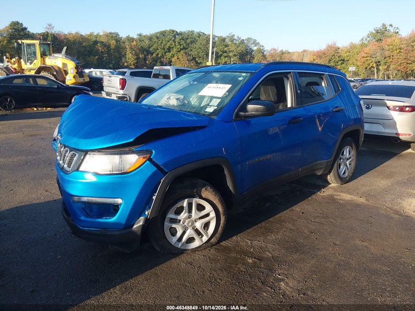 Vin: 3c4njdab8mt504363, lot: 46849115, jeep compass sport 4x4 20212