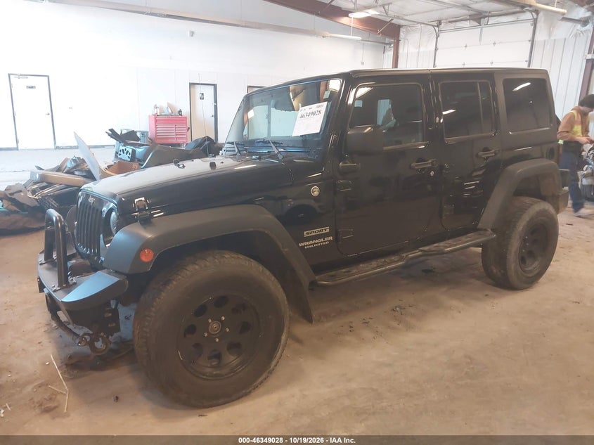 Vin: 1c4bjwdg5fl632063, lot: 46849294, jeep wrangler unlimited sport 20152