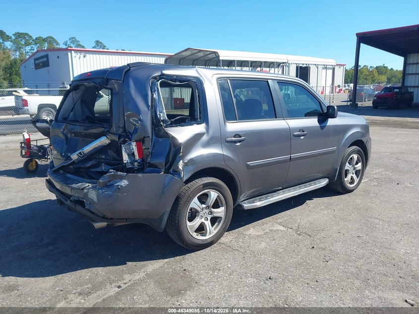 Vin: 5fnyf3h56eb021124, lot: 46849321, honda pilot ex-l 20144