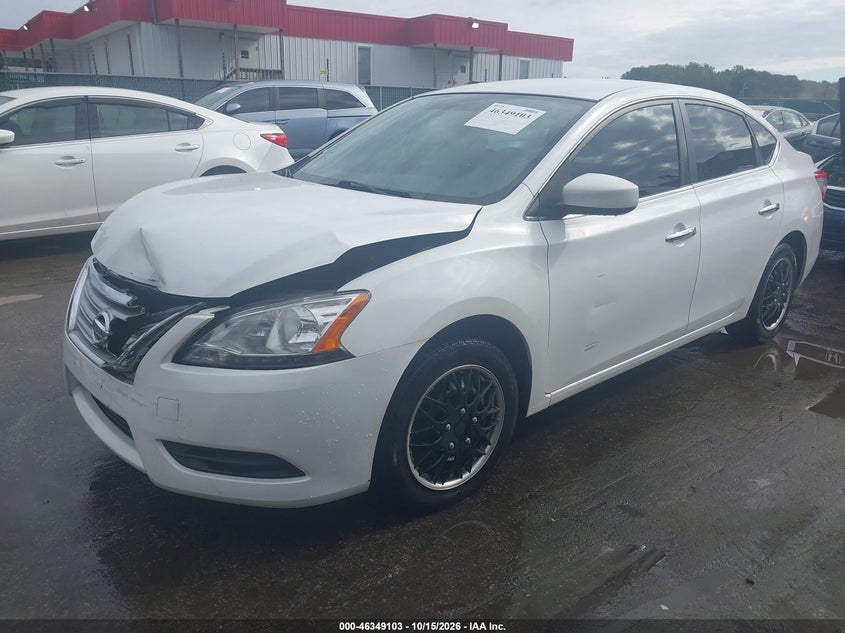 2014 Nissan Sentra S, Front End, IAAI, VIN 3N1AB7AP4EY256872 — photo 2