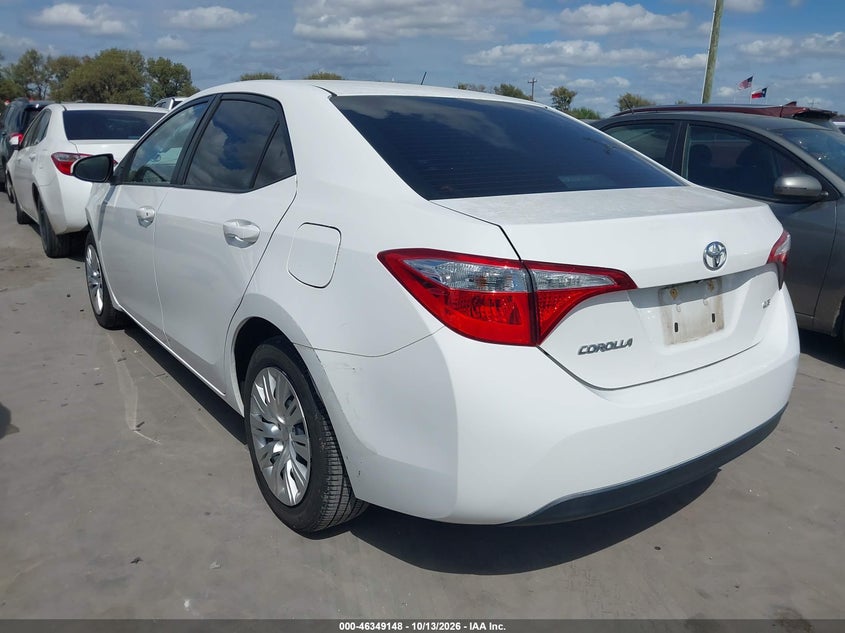 Vin: 2t1burhe6gc647567, lot: 46849414, toyota corolla le 20163